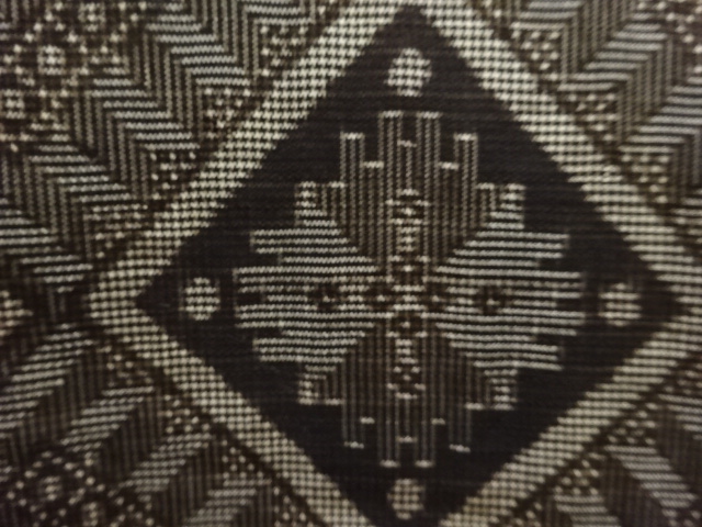 JAPANESE KIMONO / ANTIQUE DORO OSHIMA TSUMUGI KIMONO (RYUGō)
